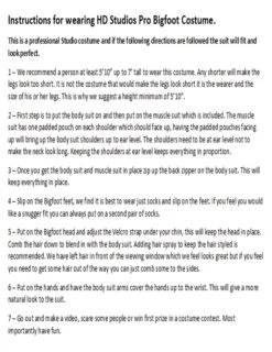 "Bigfoot" HD Studios Pro Costume -Halloween Costumes Shop bigfoot hd studios pro costume 29860893818928