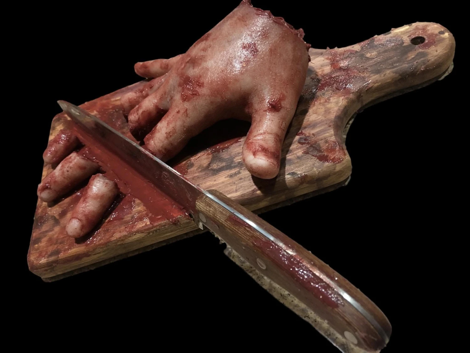 "Cutting Board Accident" Halloween Prop 2 "Cutting Board Accident" Halloween Prop - Image 2