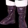 "Santa Boot Tops - Black With Fur" Christmas Costume Accesory