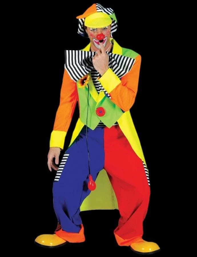 "Spanky Stripes Clown" Costume (Adult L) 1 "Spanky Stripes Clown" Costume (Adult L)