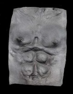 "Werewolf Chest Plate - Grey" Halloween Costume Accessory 1 "Werewolf Chest Plate - Grey" Halloween Costume Accessory