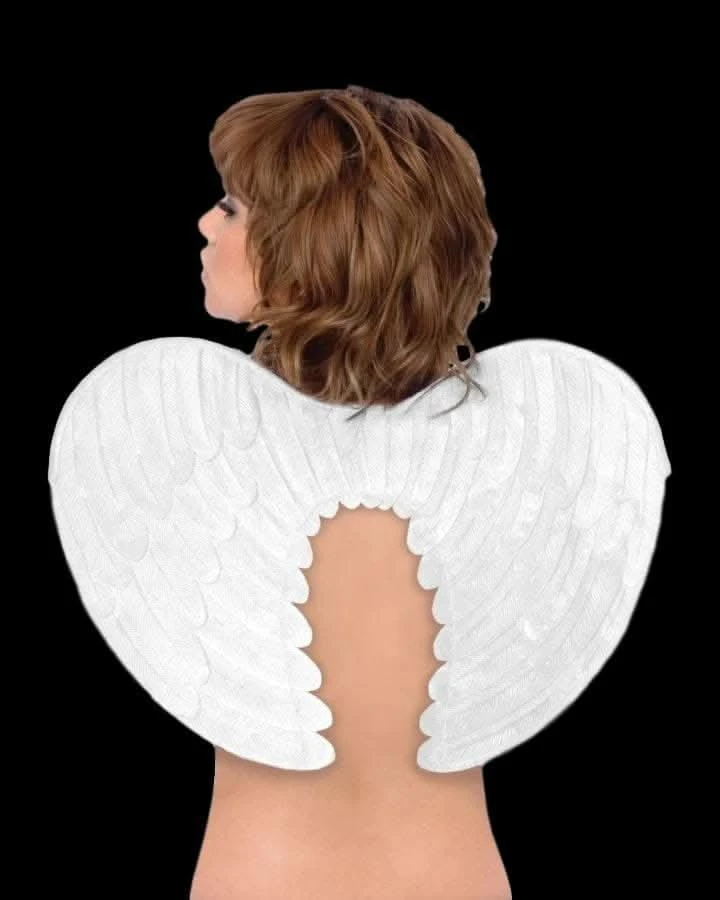 "White Angel Wings" Halloween Costume Accessory 1 "White Angel Wings" Halloween Costume Accessory