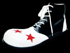 "Wingtip - Black/White" Clown Shoes